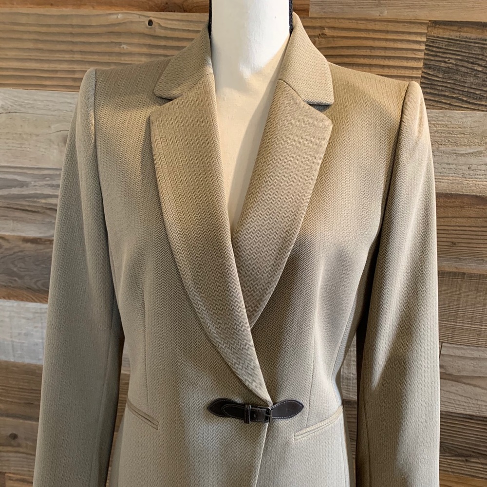 Women's Brown Herringbone Suit with Slacks